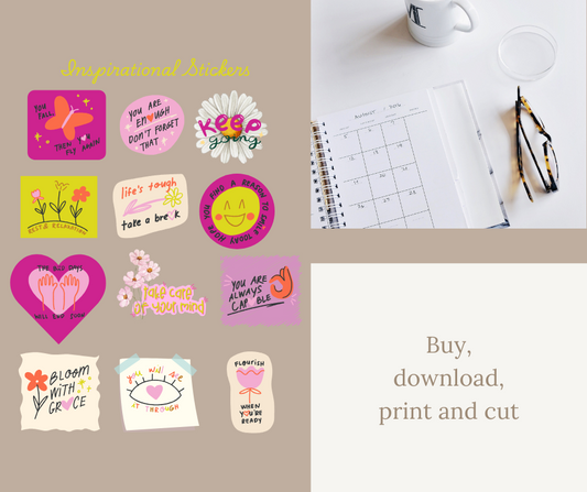 Beautifully designed Stickers - inspirational