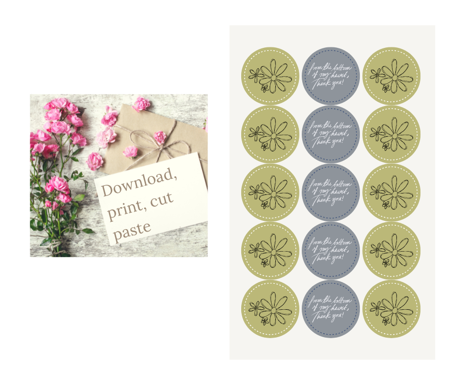 Beautifully designed Stickers - Daisy thank you