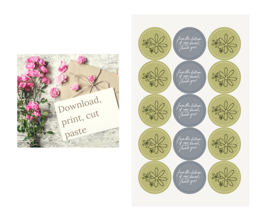 Beautifully designed Stickers - Daisy thank you