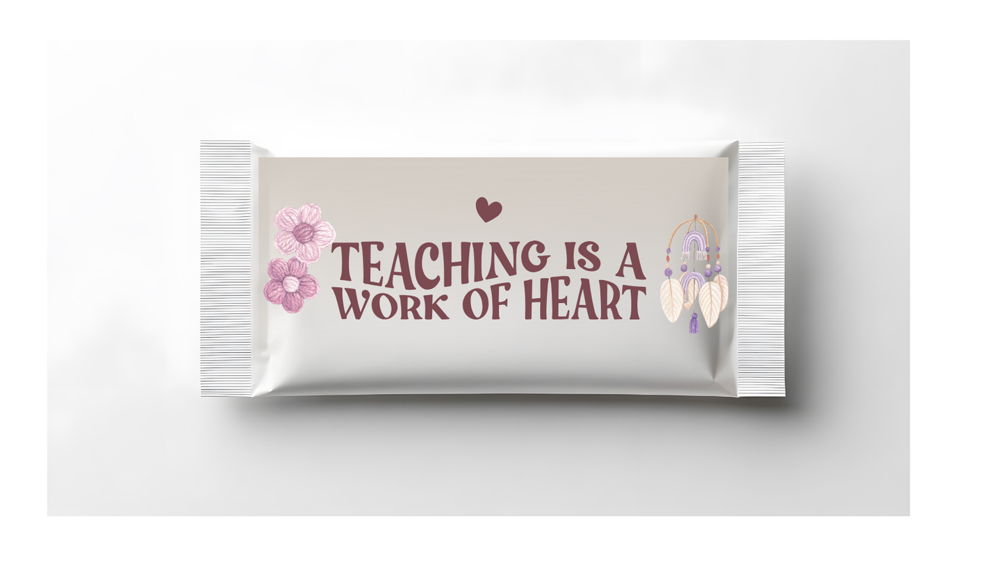 beautifully designed chocolate wrapper - Teacher