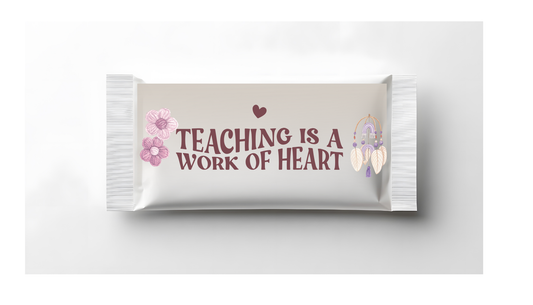 beautifully designed chocolate wrapper - Teacher
